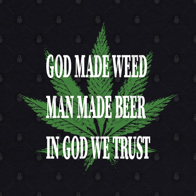 God Made Weed Cbd Lover Gift by Grabitees